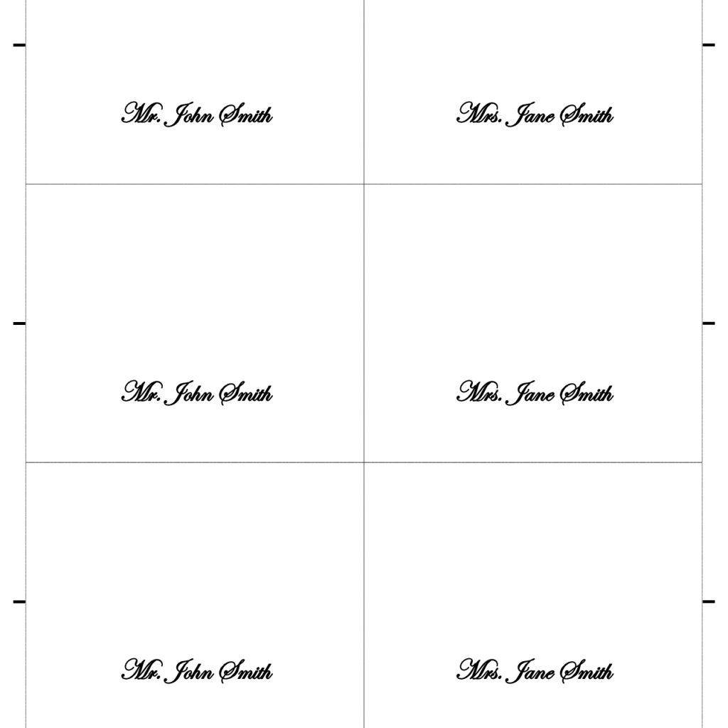 Free Place Card Template Tent Per Sheet Or Small Templates With for Tent Name Card Template Word