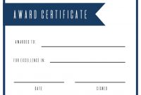 Free Printable Award Certificate Template  Paper Trail Design for Free Printable Blank Award Certificate Templates