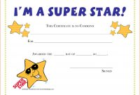 Free Printable Award Certificates  New Calendar Template Site  G intended for Star Award Certificate Template