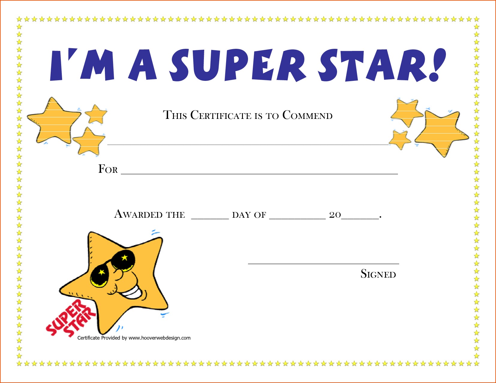 Free Printable Award Certificates  New Calendar Template Site  G throughout Free Student Certificate Templates