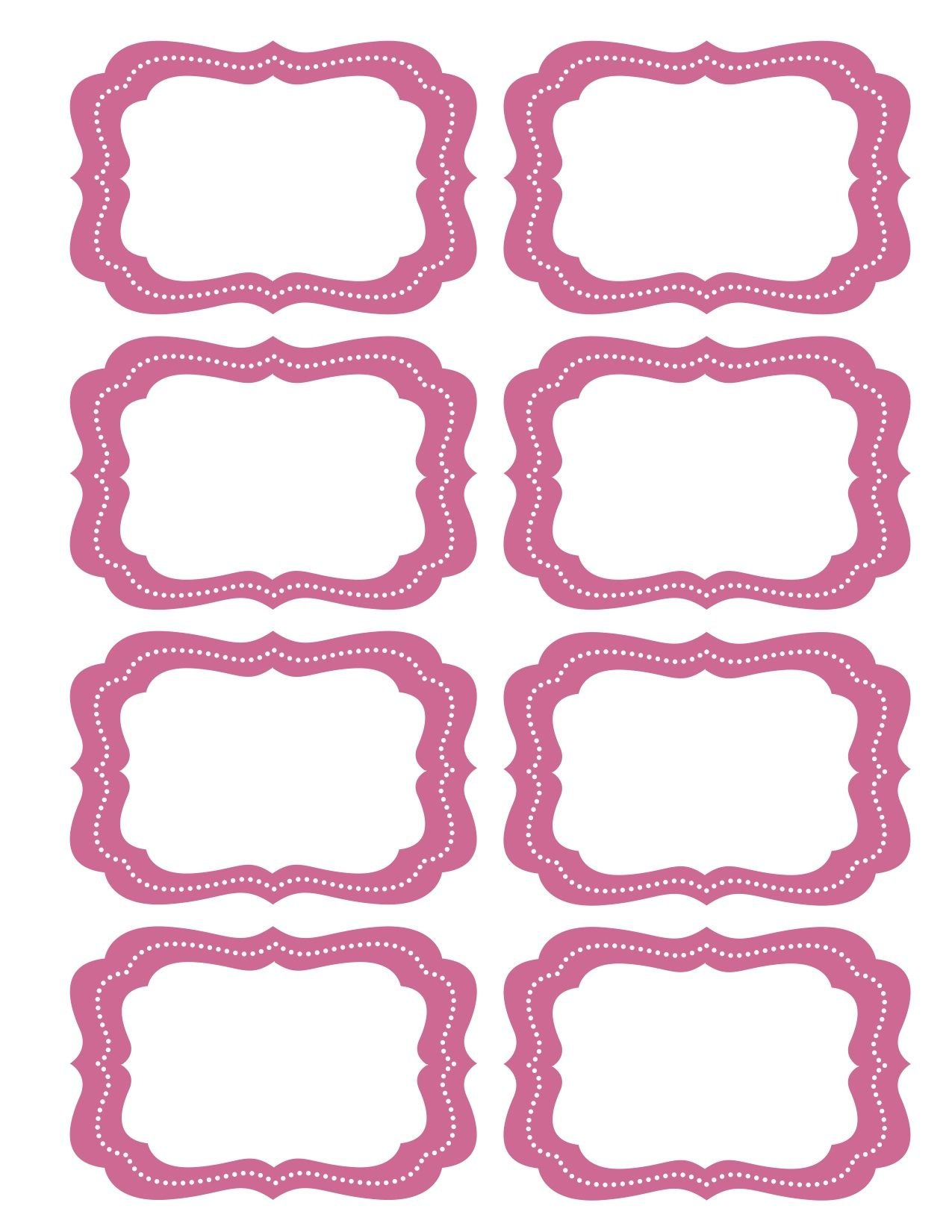 Free Printable Bag Label Templates  Candy Labels Blank Image in Free Label Templates Online
