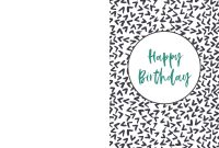 Free Printable Birthday Cards  Paper Trail Design pertaining to Foldable Birthday Card Template