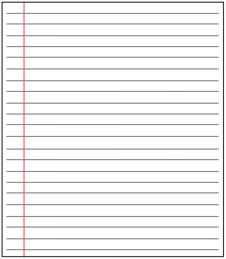 Free Printable Blank Lined Paper Template In Pdf Word How To with ...