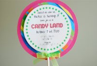 Free Printable Candyland Invitation Templates   Than I Could inside Blank Candyland Template