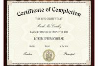 Free Printable Certificates  Certificate Templates for Certificate Of Completion Template Free Printable