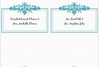 Free Printable Christmas Table Place Cards Template Lovely  Best Of in Table Name Cards Template Free
