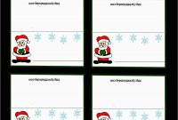 Free Printable Christmas Table Place Cards Template Prettier Free regarding Table Name Cards Template Free