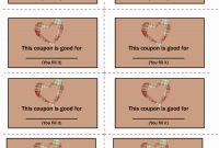Free Printable Coupon Templates  Culturatti with Love Coupon Template For Word