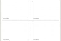 Free Printable Flash Cards Template for Word Cue Card Template