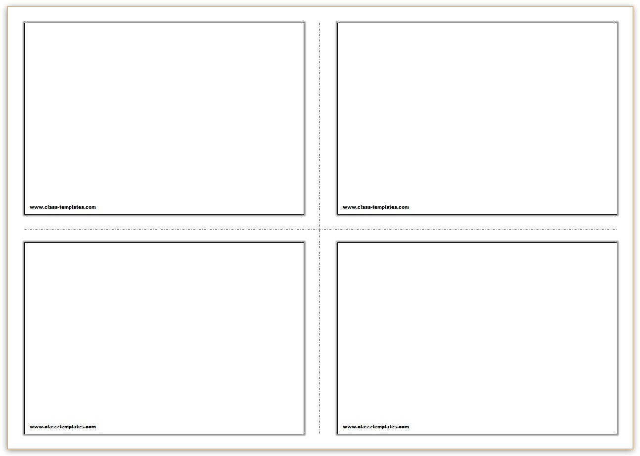 Free Printable Flash Cards Template pertaining to Cue Card Template