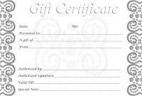 Free Printable Gifts Certificates Template Ideas Shocking Gift intended for Black And White Gift Certificate Template Free