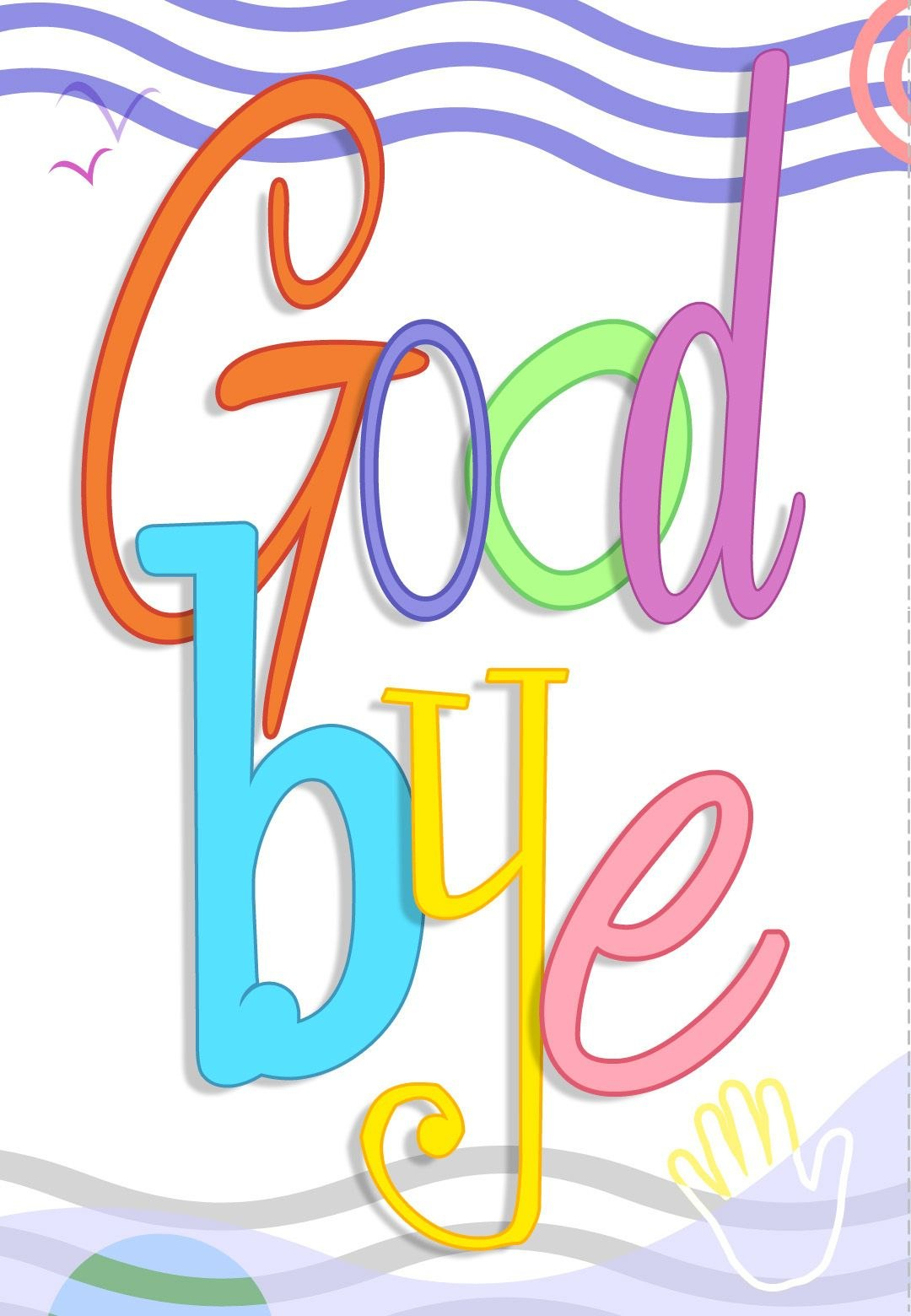 Free Printable Good Bye Greeting Card  Good Ideas  Goodbye Cards within Goodbye Card Template