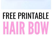 Free Printable Hair Bow Cards For Diy Hair Bows And Headbands  Make intended for Headband Card Template
