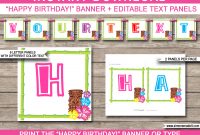 Free Printable Happy Birthday Banner Templates  Images In intended for Free Happy Birthday Banner Templates Download