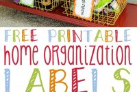Free Printable Home Organization Labels  Bloggers' Best Home Tips within Storage Label Templates