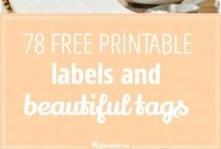 Free Printable Labels And Beautiful Tags – Tip Junkie with regard to Templates For Labels For Jars