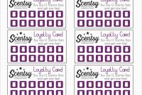 Free Printable Loyalty Card Template Fabulous Scentsy Loyalty Card pertaining to Customer Loyalty Card Template Free