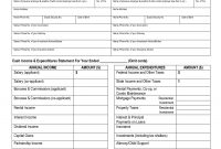 Free Printable Personal Financial Statement  Blank Personal pertaining to Blank Personal Financial Statement Template