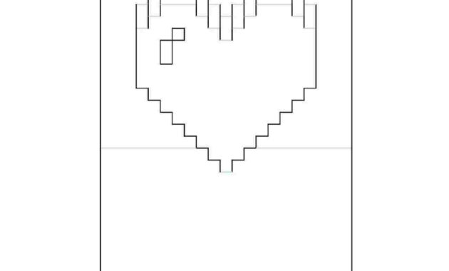 Free Printable Pop Up Card Templates  Images In Collection Page throughout Pixel Heart Pop Up Card Template