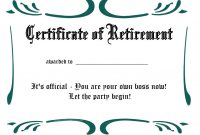Free Printable Retirement Certificate Templates – Teplates For Every Day pertaining to Retirement Certificate Template