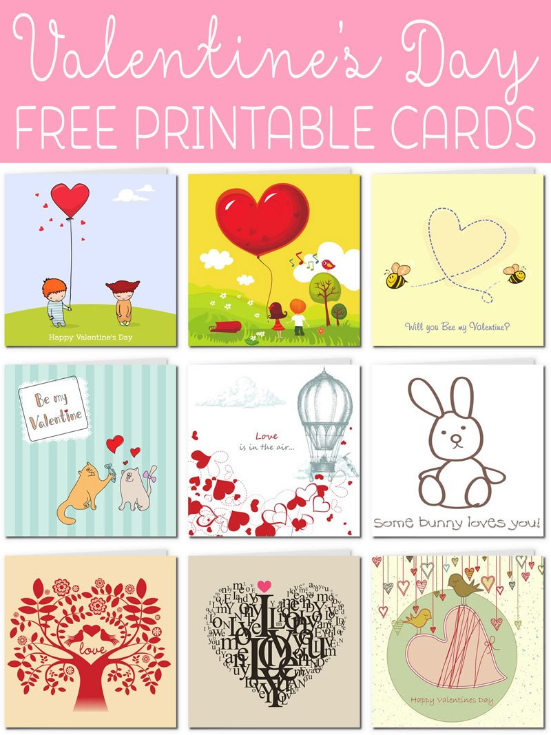 Free Printable Valentine Cards within Valentine Card Template For Kids