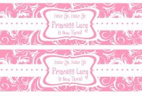 Free Printable Water Bottle Labels Template  Kreatief  Water for Free Water Bottle Labels For Baby Shower Template