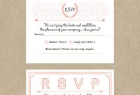 Free Printable Wedding Invitation Template  Wedding Invitations within Free Printable Wedding Rsvp Card Templates