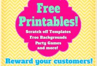 Free Printables Print Your Own Scratch Off Cards Party Games And in Scratch Off Card Templates