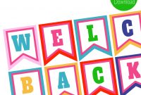 Free Printables Welcome Back Banner  Children's Ministry  Welcome for Welcome Banner Template