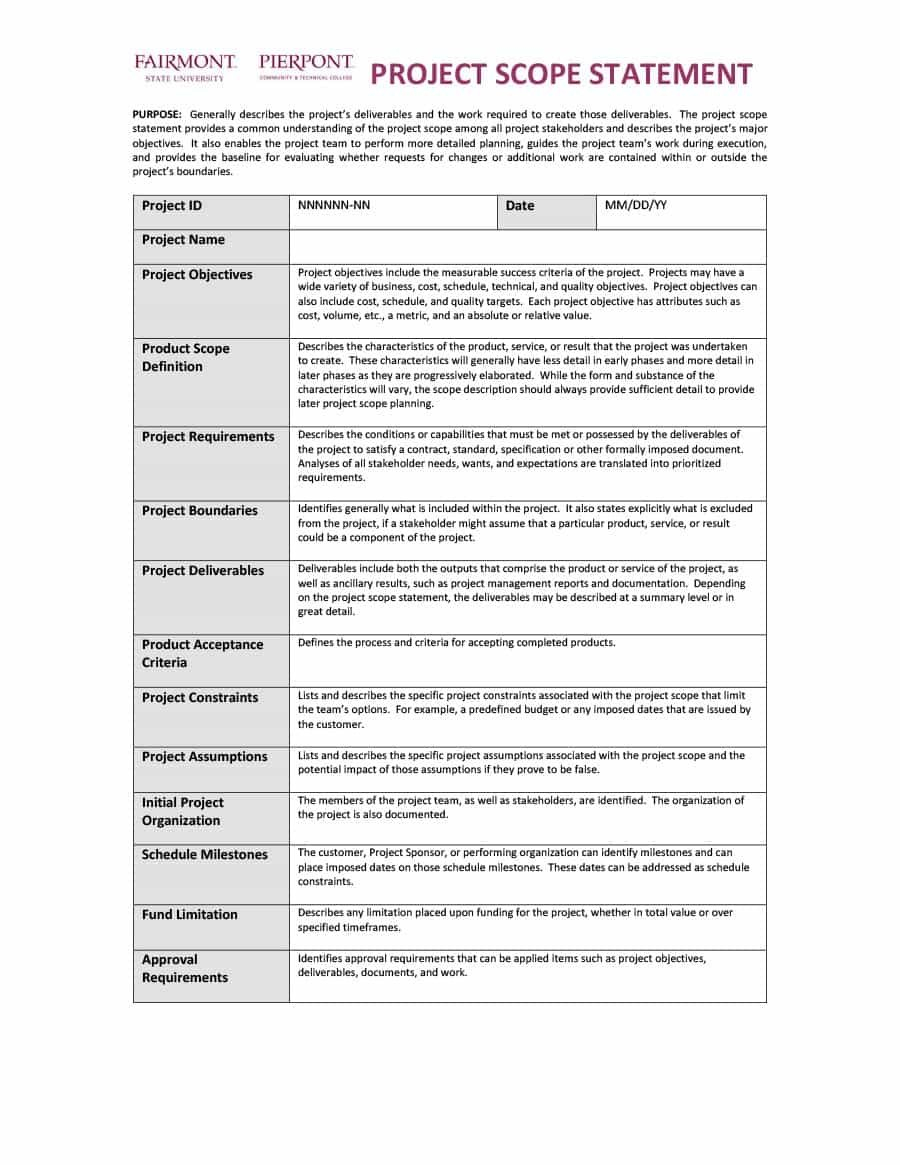 Free Project Management Report Template Status Templates Word Excel with Ms Word Templates For Project Report