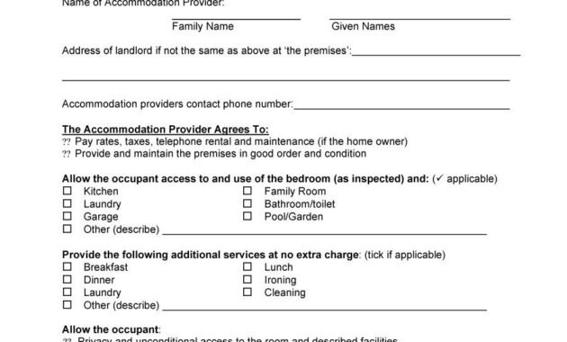 Free Roommate Agreement Templates  Forms Word Pdf for Free Roommate Rental Agreement Template
