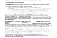 Free Roommate Agreement Templates  Forms Word Pdf intended for Free Roommate Lease Agreement Template