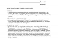 Free Roommate Agreement Templates  Forms Word Pdf with regard to House And Flat Share Agreement Contract Template