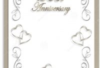 Free Silver Wedding Anniversary Invitations Templates  Templates in Template For Anniversary Card