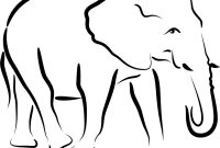 Free Simple Elephant Outline Download Free Clip Art Free Clip Art intended for Blank Elephant Template