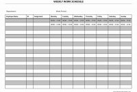 Free Staff Schedule Template Weekly  Smorad in Blank Monthly Work Schedule Template