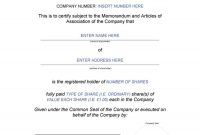 Free Stock Certificate Templates Word Pdf ᐅ Template Lab within Corporate Share Certificate Template