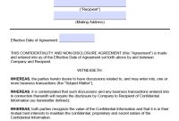 Free Texas Nondisclosure Agreement Nda Template  Pdf  Word in Mutual Non Disclosure Agreement Template