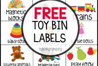 Free Toy Bin Labels  Teaching Mama's Posts  Playroom Organization throughout Bin Labels Template