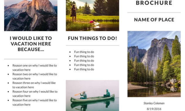 Free Travel Brochure Templates  Examples  Free Templates inside Travel Guide Brochure Template