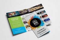 Free Trifold Brochure Template For Events  Festivals  Psd Ai for 2 Fold Brochure Template Free