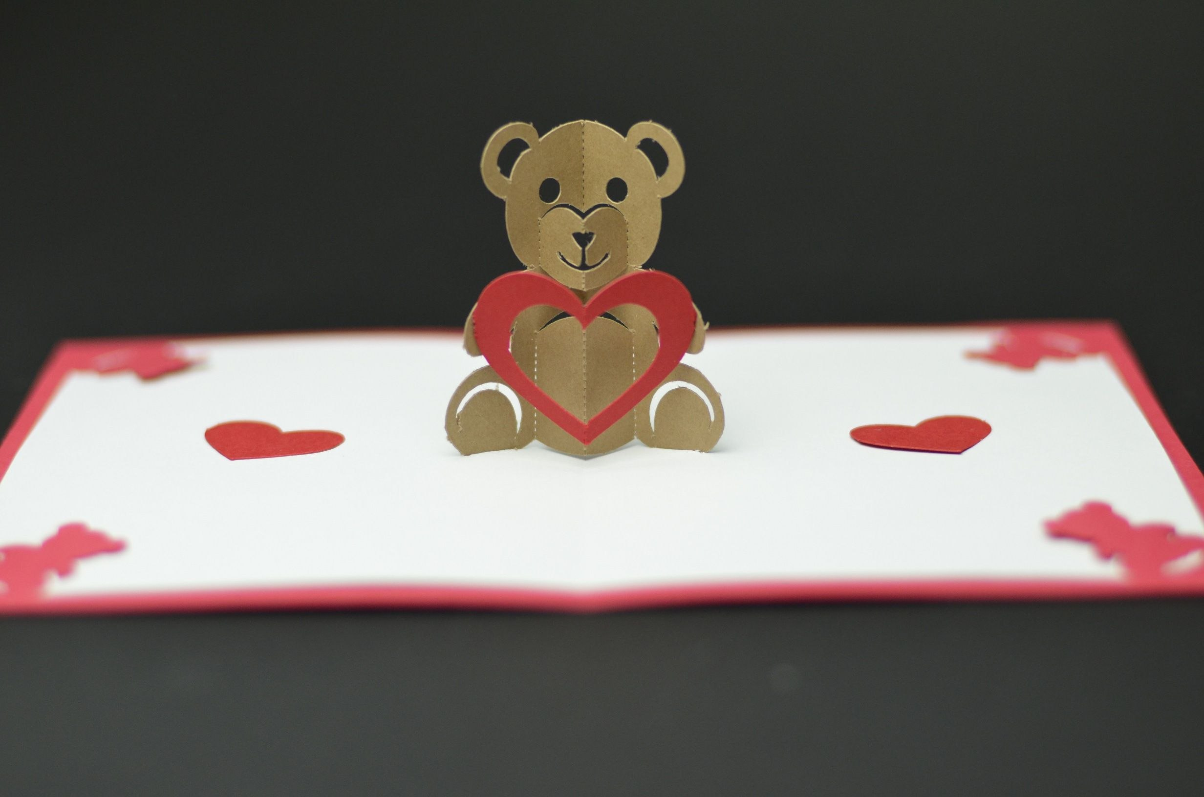 Free Valentines Day Pop Up Card Templates Teddy Bear Pop Up Card pertaining to Teddy Bear Pop Up Card Template Free