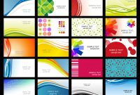 Free Vector Variety Of Dynamic Flow Line Of Business Card Templates throughout Calling Card Free Template