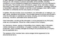 Free Volunteer Confidentiality Agreement Template  Nda  Pdf  Word in Film Non Disclosure Agreement Template
