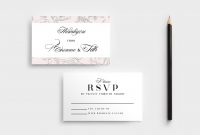 Free Wedding Stationery Templates For Photoshop  Illustrator throughout Free Printable Wedding Rsvp Card Templates