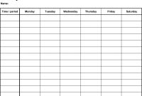 Free Weekly Schedule Templates For Word   Templates with regard to Work Plan Template Word