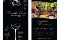 Free Wine Flyer Template Luxury Wine Flyer Template   Best Of inside Wine Brochure Template