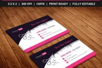 Freehairstylistsalonbusinesscardtemplatepsd  Free Business with Hairdresser Business Card Templates Free