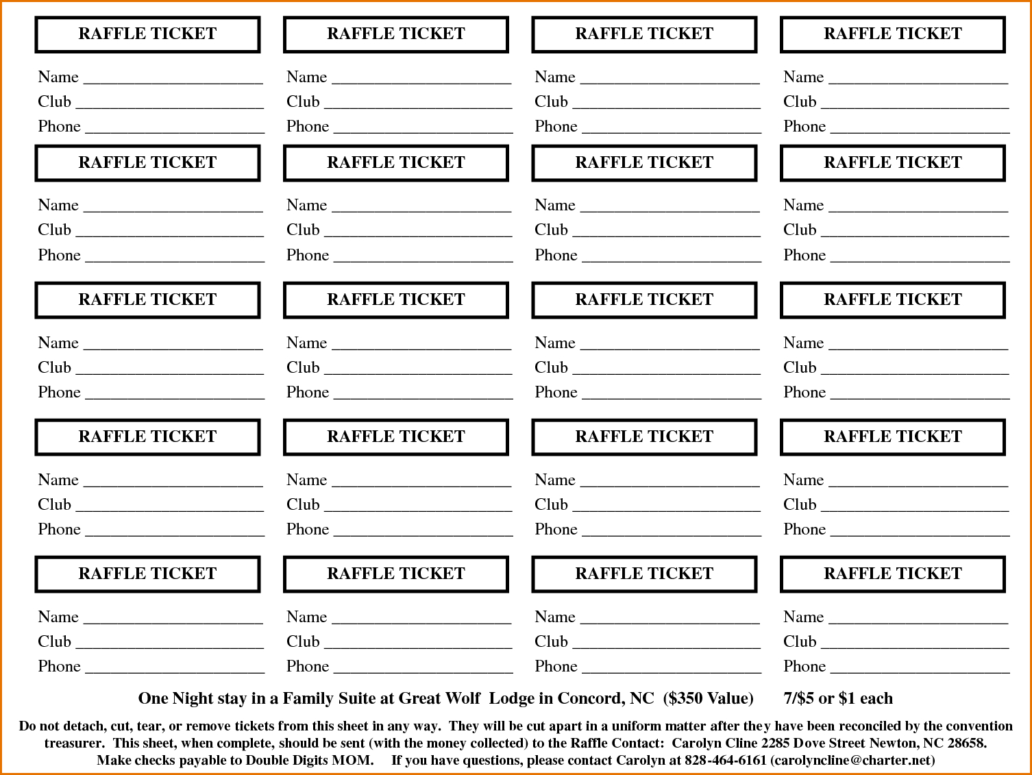 Freeprintableraffletickettemplate  Free Printable Raffle regarding Blank Admission Ticket Template