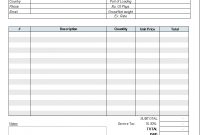 Freight Invoice Template  Invoice Manager For Excel with Trucking Company Invoice Template